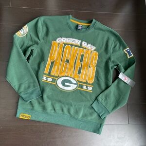 NEW Official NFL Shop Green Bay Packers Green Sweater Crewneck Fleece